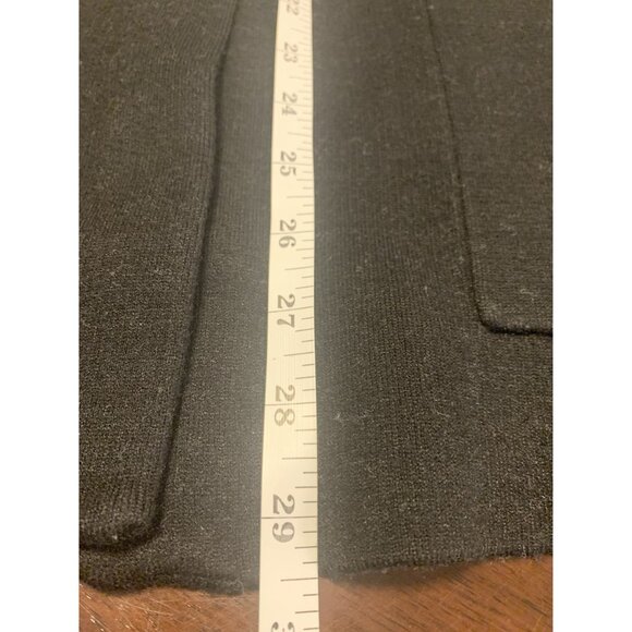 Halston M Black Gray Houndstooth Single-Button Sweater Cardigan Jacket - Picture 6 of 9